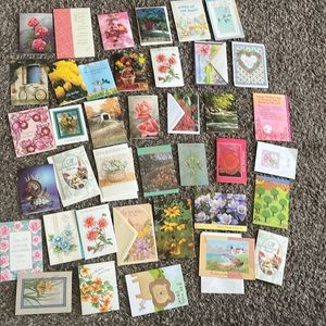 125+ random vintage cards